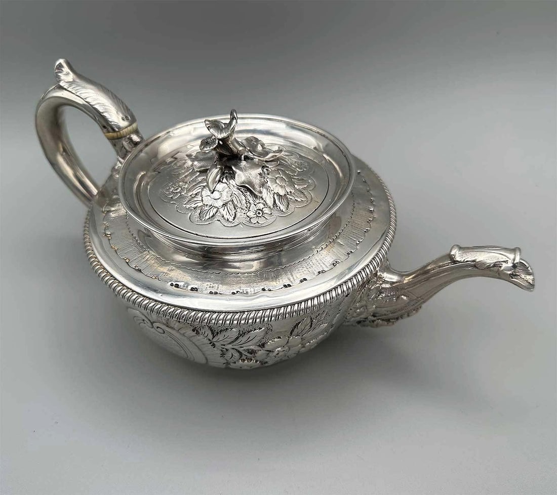 Paul STORR - SILVER TEAPOT, GEORGE III, 1802 (1 of 18)