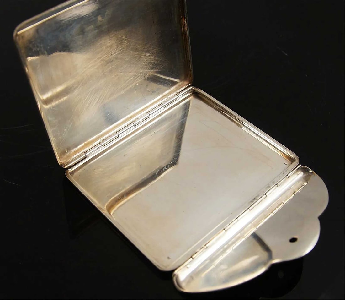 FABERGE - GOLD, SILVER & RUBY RUSSIAN COMPACT - 8