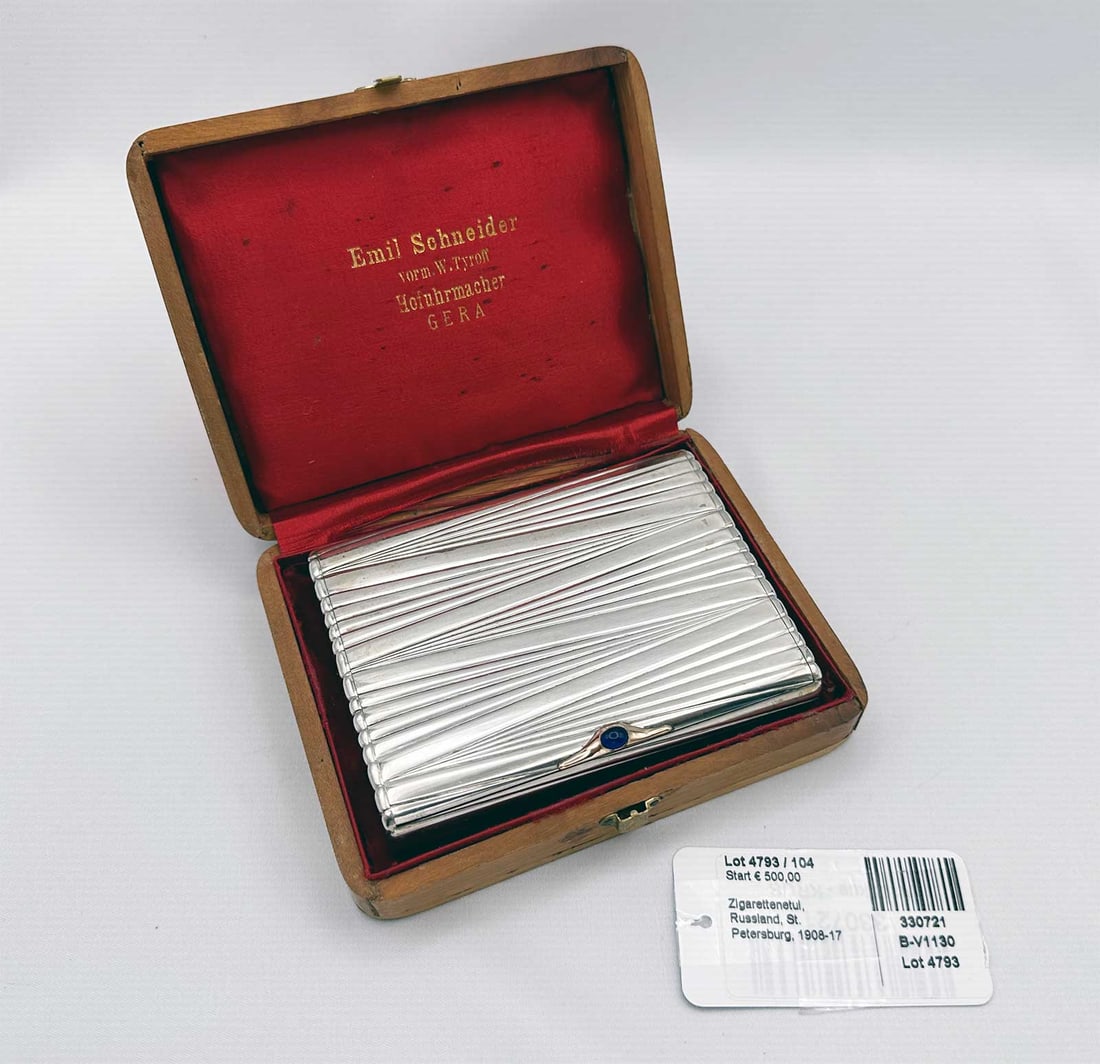 RUSSIAN SILVER & GOLD CIGARETTE CASE (1 of 18)