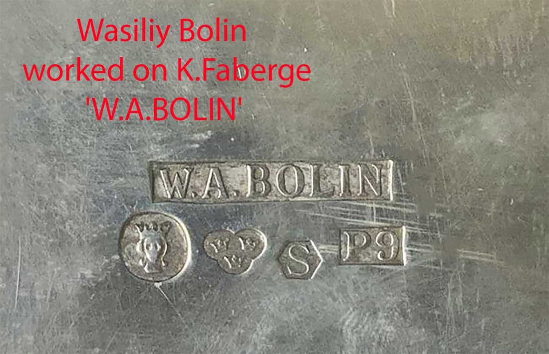 LARGE RUSSIAN SILVER TABLE CIGAR BOX - 2