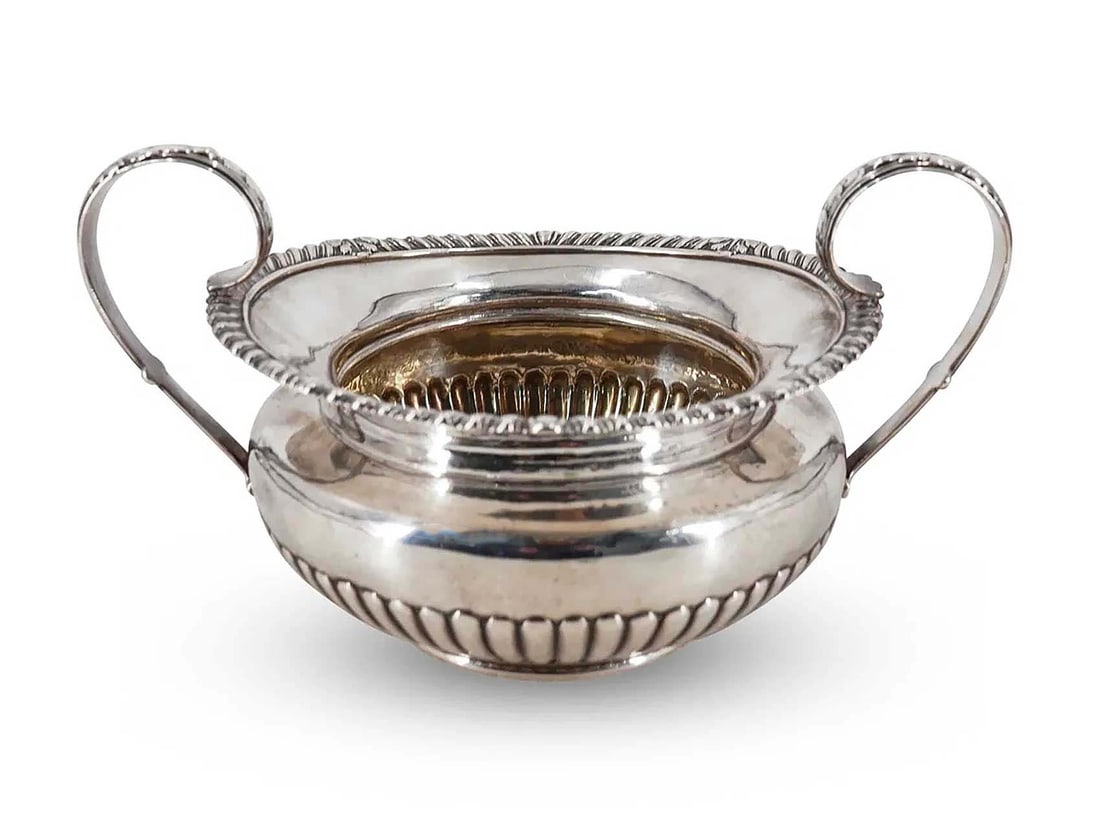 Paul STORR - SILVER BOWL w. TWO HANDLES, c. 1810 (1 of 14)