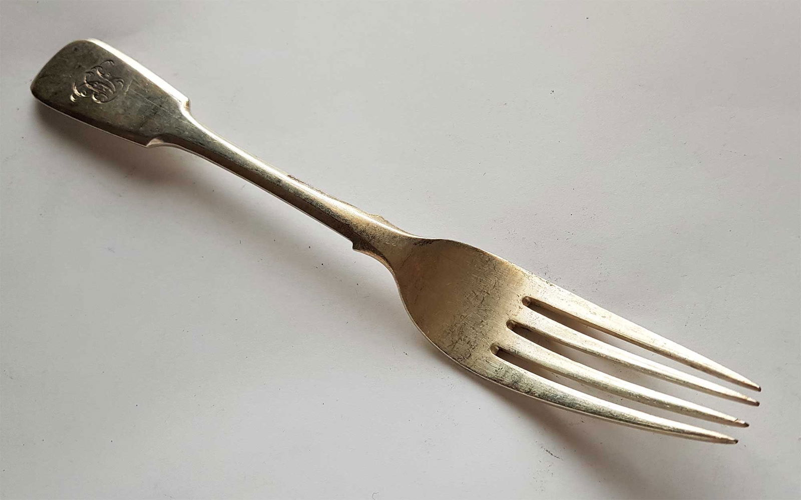 FABERGE - RUSSIAN SILVER FLATWARE SET, 1896 - 9