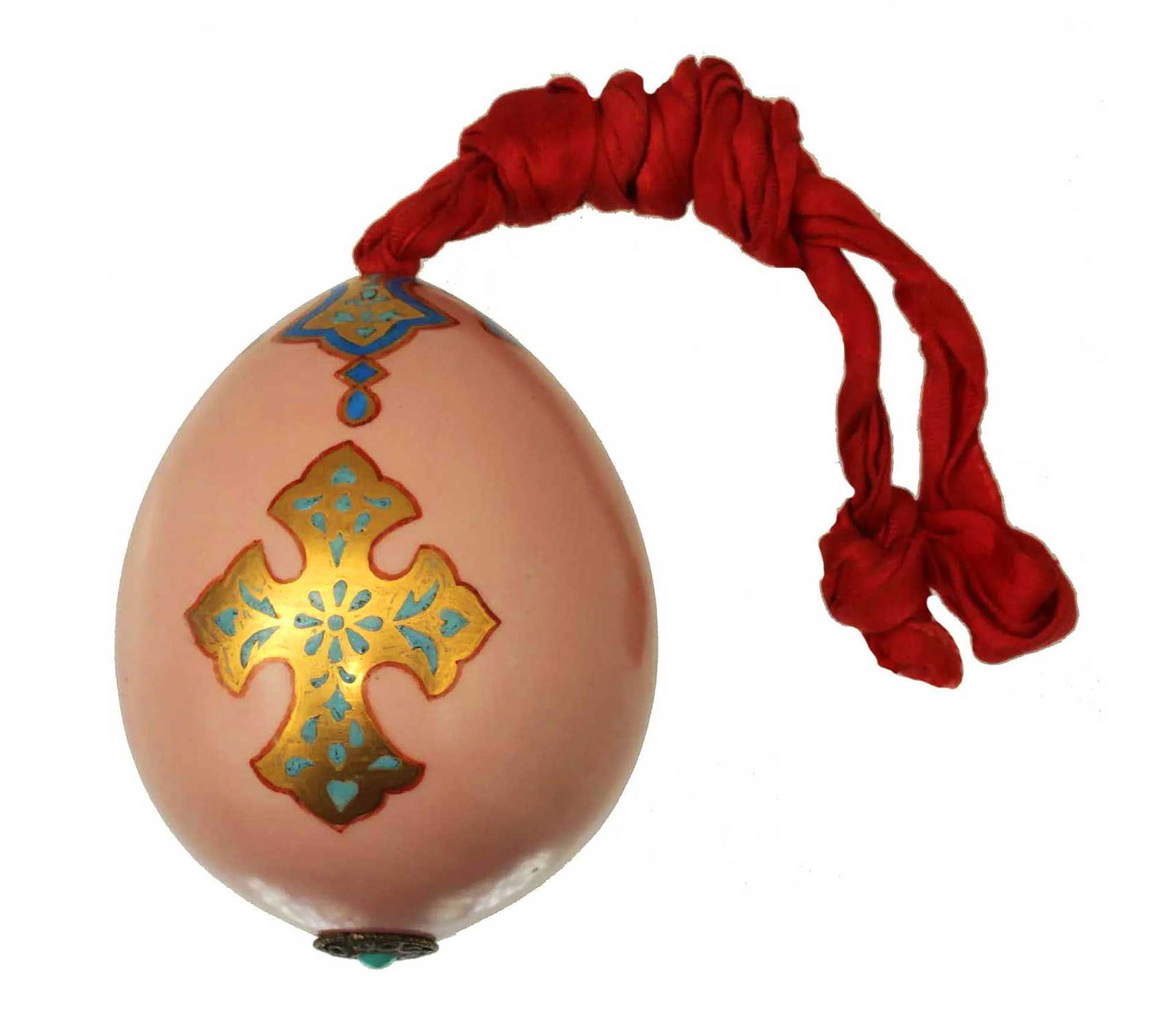 RUSSIAN HAND PAINTED PORCELAIN EASTER EGG, 19c. (1 of 10)