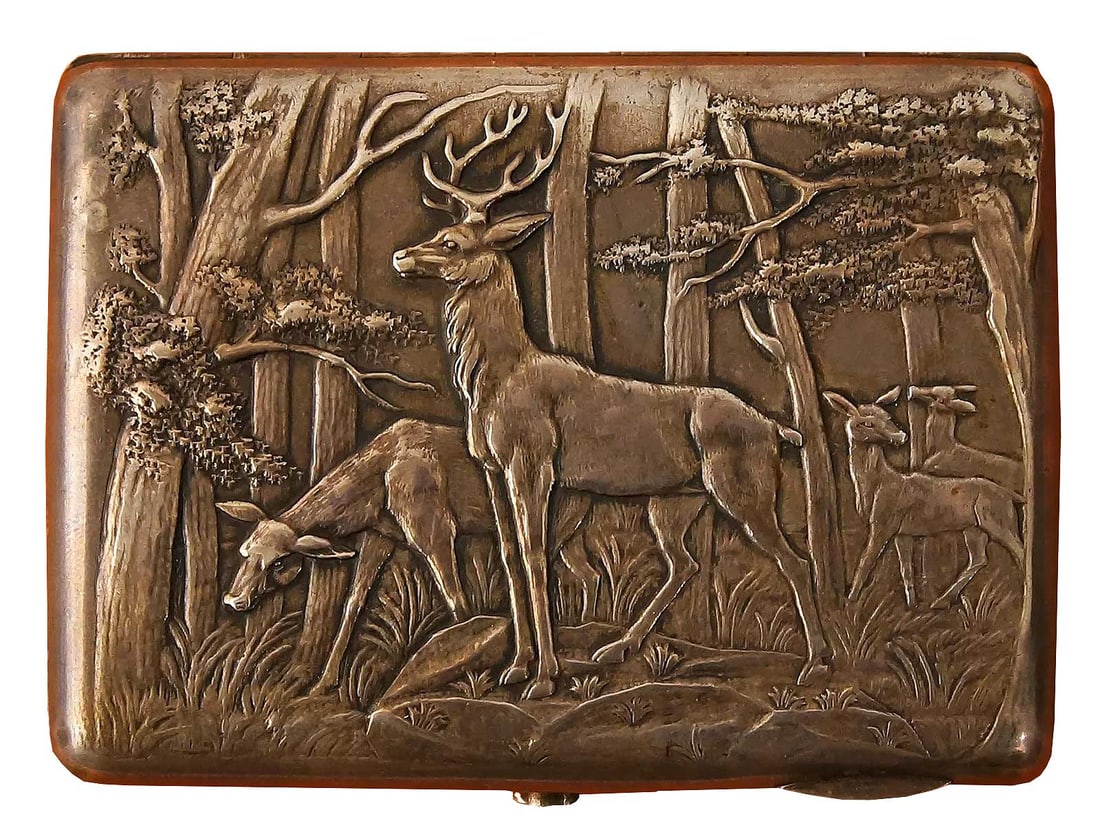 RUSSIAN SILVER CIGARETTE CASE (1 of 9)