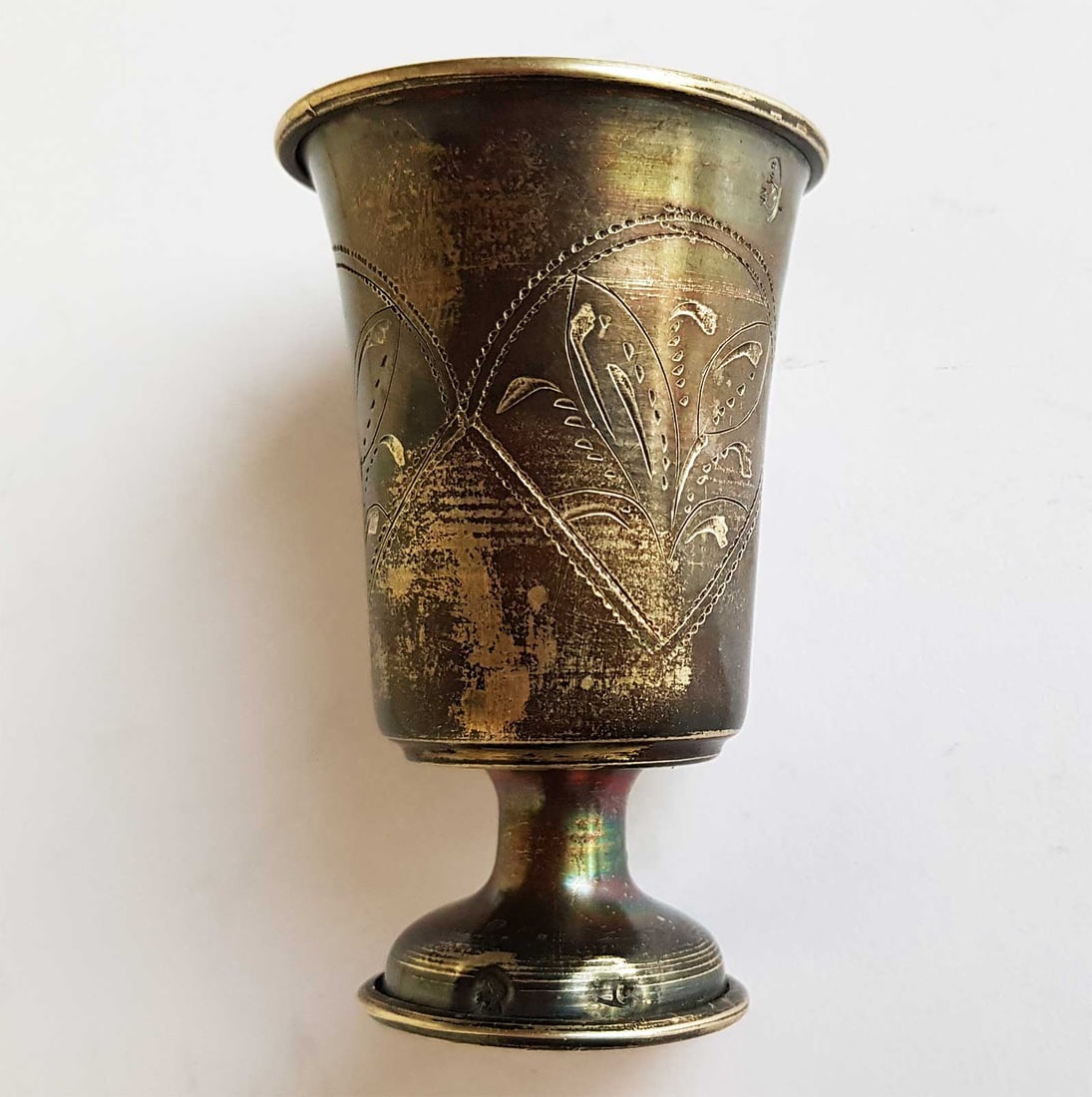 JEWISH SILVER KIDDUSH GOBLET, JUDAICA (1 of 12)