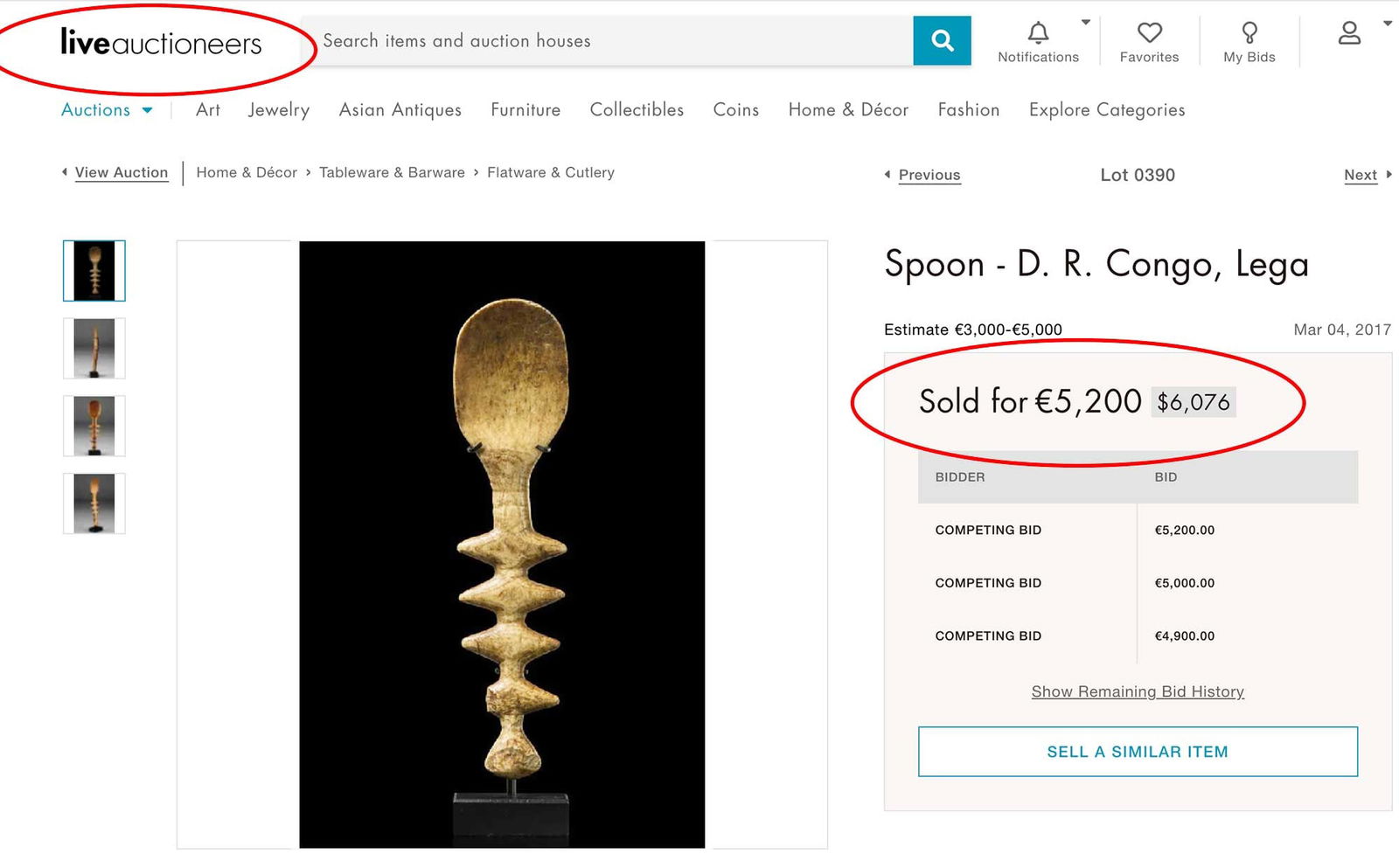 RUSSIAN SILVER & BONE FORK & SPOON SET - 7