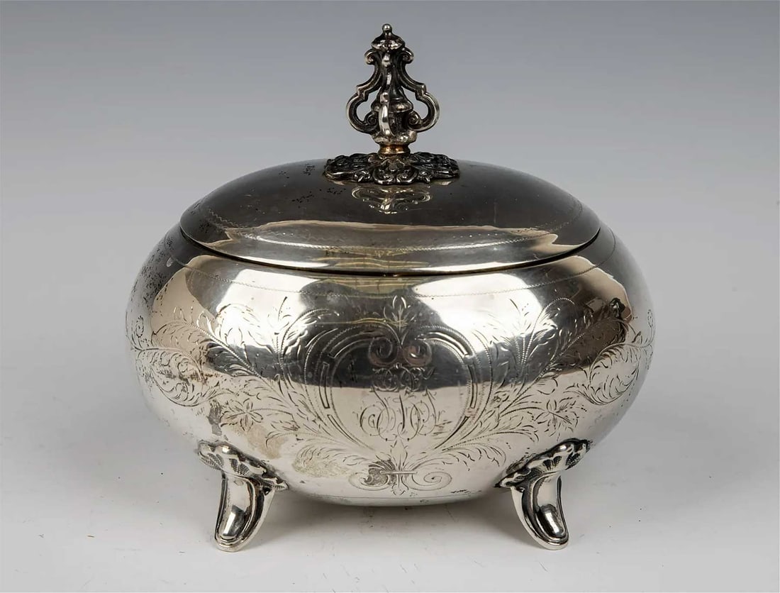 JEWISH ETROG BOX, CONTAINER, 1900 (1 of 13)