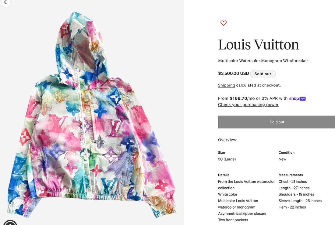 LOUIS VUITTON MONOGRAM WINDBREAKER JACKET - 14