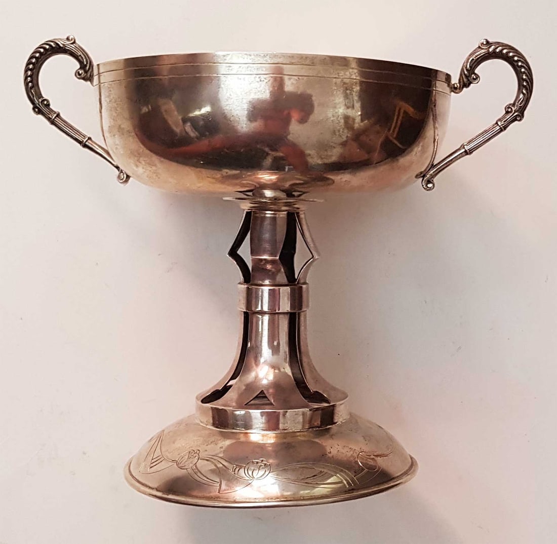 ANTIQUE RUSSIAN SILVER FOOTED CANDY BOWL (1 of 19)