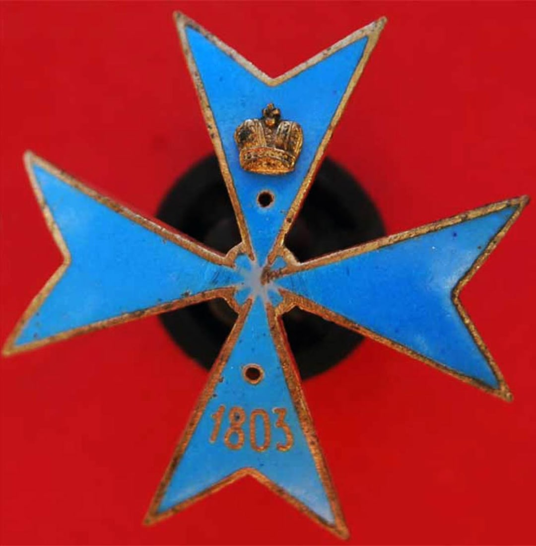 RUSSIAN IMPERIAL BADGE 6th LIBAU INFANTRY REGIMENT: Great Display Item! Price Reduced — Limited-Time Offer! RUSSIAN IMPERIAL BADGE of 6th LIBAU INFANTRY REGIMENT, 1911 This is a Russian Imperial badge from the 6th Libau Infantry Regiment, featuring a