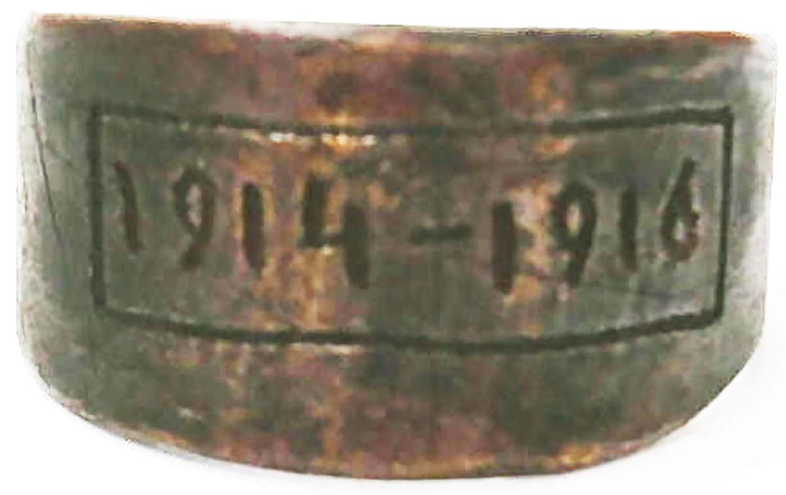 GERMAN WWI RING DATED 1914-1916 - 2