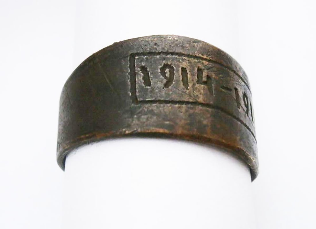 GERMAN WWI RING DATED 1914-1916 - 4