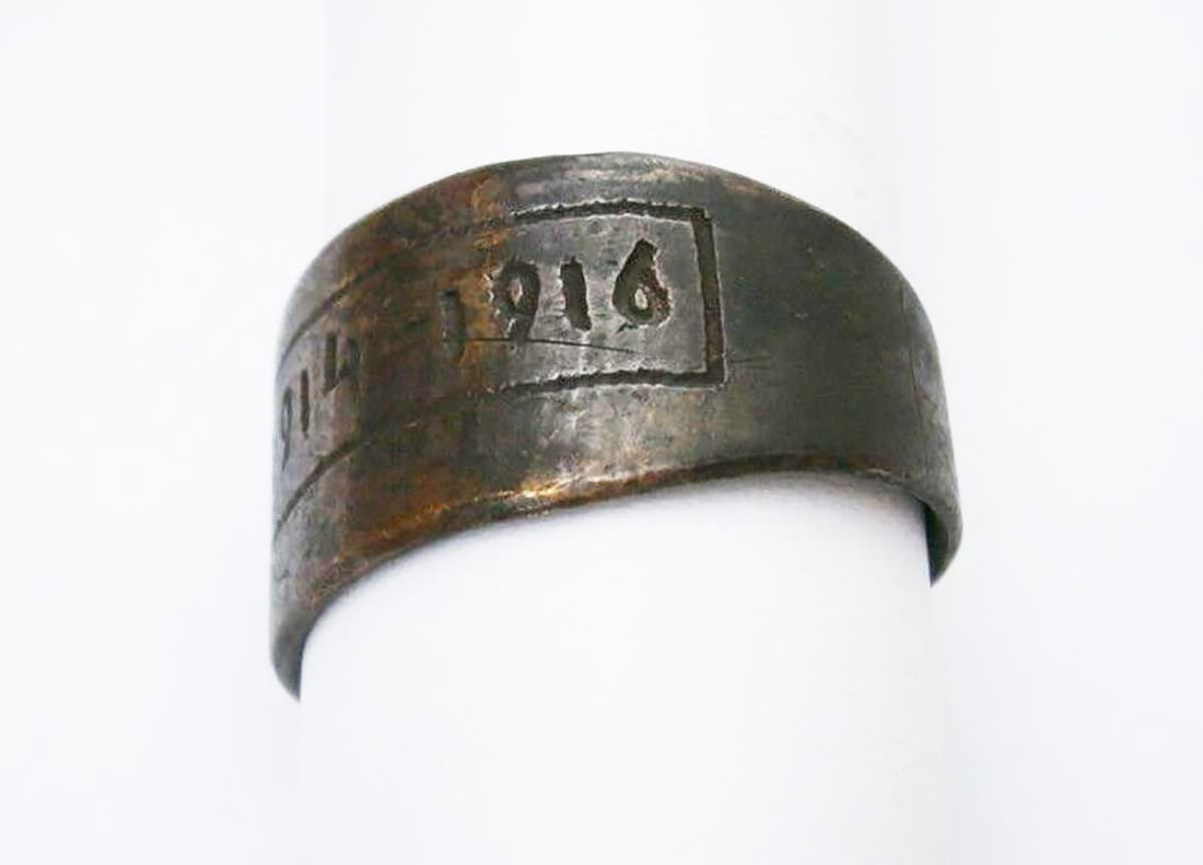 GERMAN WWI RING DATED 1914-1916 - 5
