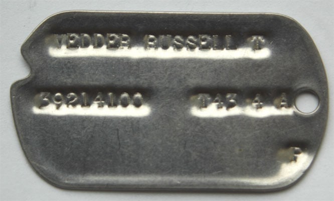 OFFICER's IDENTIFICATION TAG (1 of 4)