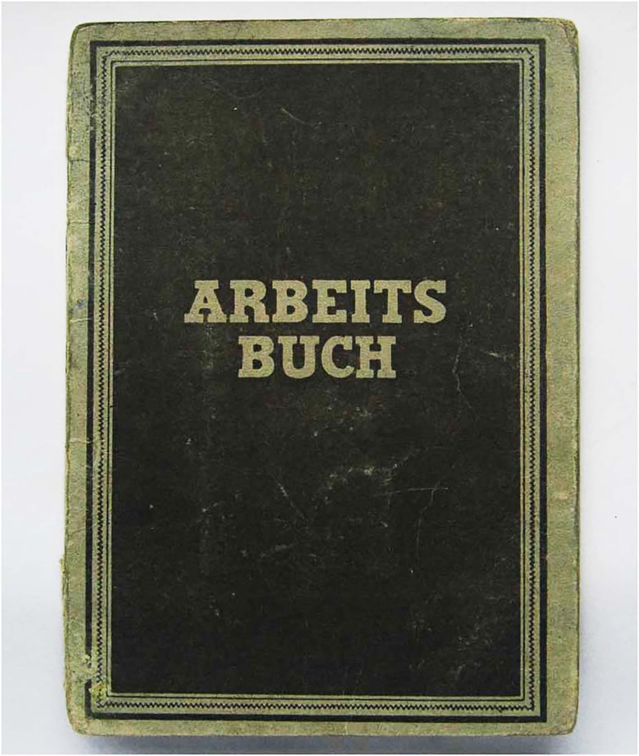 GERMAN WORKER BOOKLETS, ARBEITSBUCH (1 of 13)