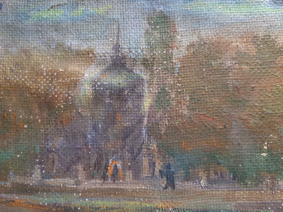 JEWISH OLD OIL SIGNED PAINTING, LITZMANNSTADT: Great Display Item! Price Reduced — Limited-Time Offer! JEWISH OLD OIL PAINTING from LITZMANNSTADT, SIGNED Jewish old oil painting from Litzmannstadt, signed. Rare and Collectible Historical Item. P