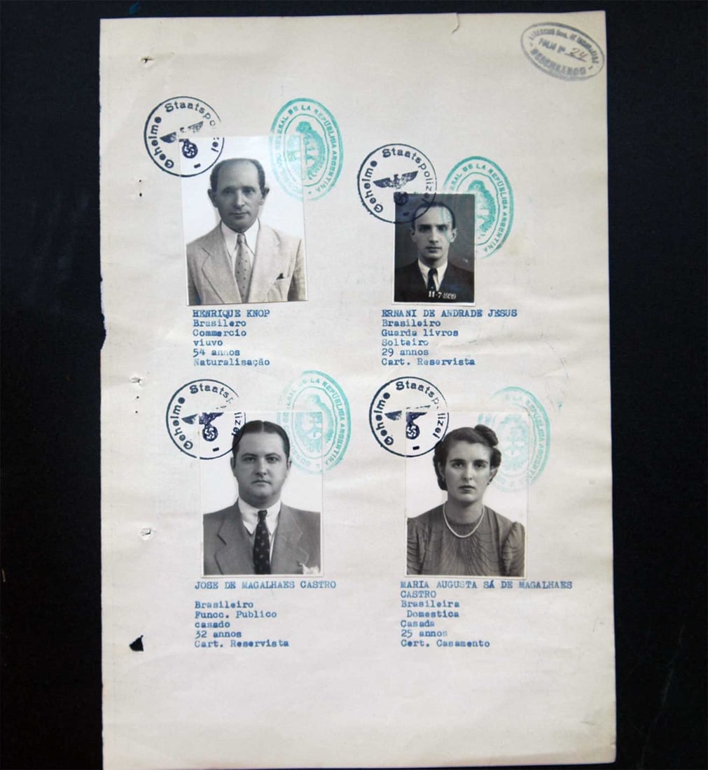 JEWISH WWII VISA IMMIGRATION to ARGENTINA, 1939: Museum Item! JEWISH WWII VISA IMMIGRATION to ARGENTINA, 1939 In 1939, during the German invasion of Poland at the outbreak of World War II, many Polish Jews fled to Argentina from the Warsaw Ghetto. T