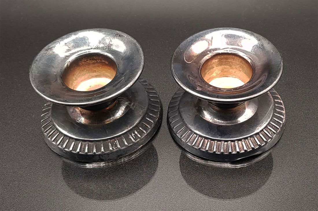 GERMAN ANTIQUE CANDLESTICK, PAIR CANDLE HOLDER (1 of 6)