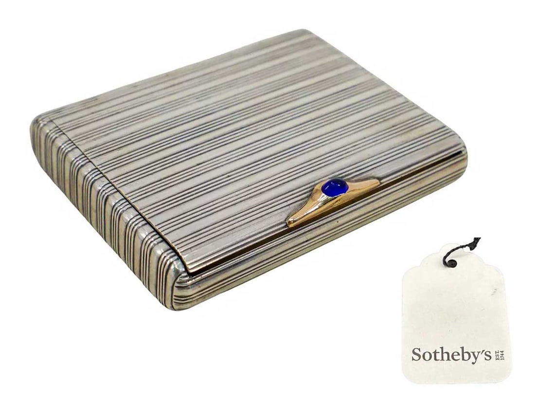 RUSSIAN GOLD & SILVER CIGARETTE CASE fr. SOTHEBY's: LifeTime Warranty! Price Reduced — Limited-Time Offer! RUSSIAN GOLD and SILVER CIGARETTE CASE from SOTHEBY's For your viewing pleasure, we present a RARE antique Russian gold-mounted silver