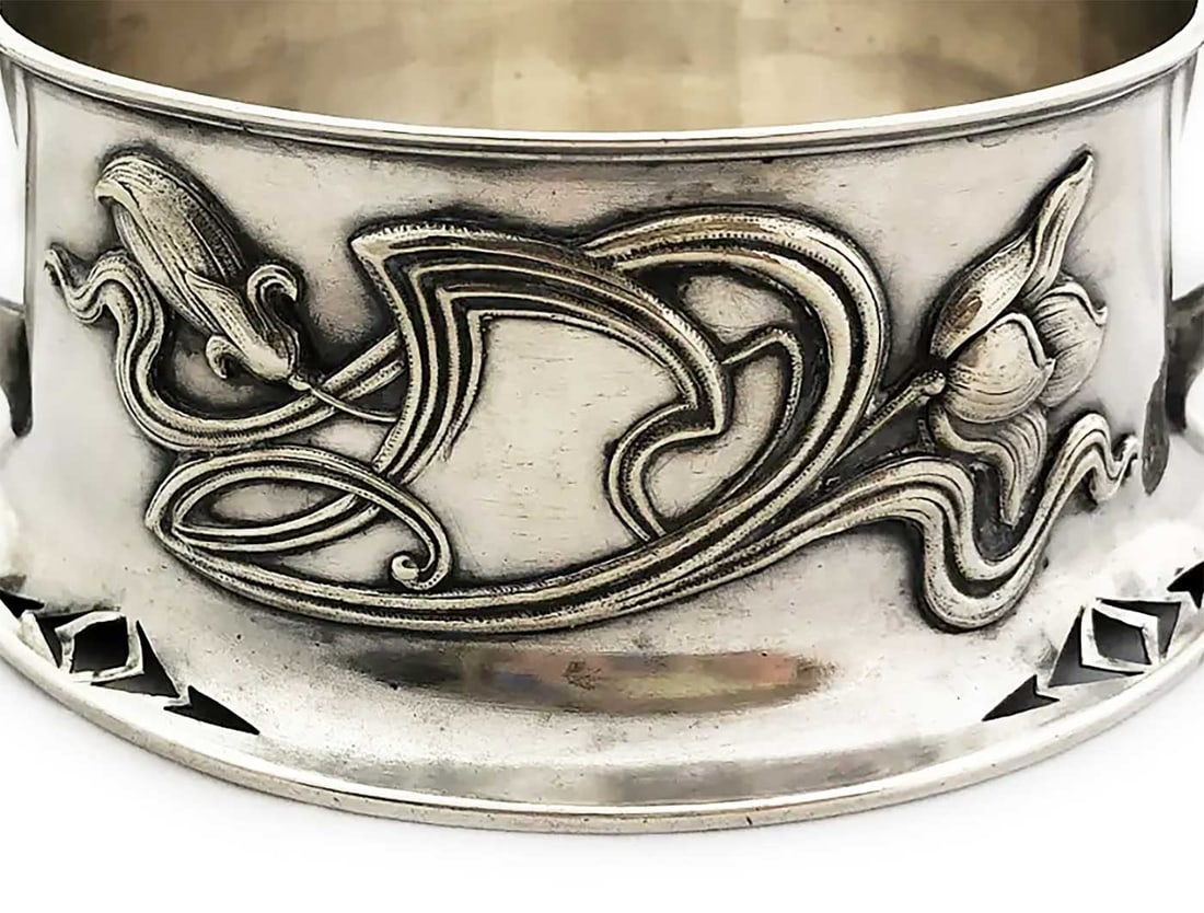 FABERGE - RUSSIAN SILVER CANDY SUGAR BOWL (1 of 14)