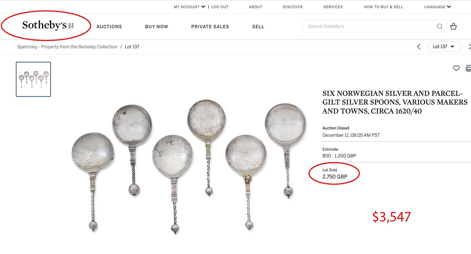 DAVID ANDERSEN - NORWEGIAN SILVER SPOON - 16