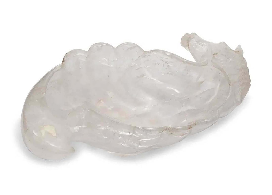 LARGE ROCK CRYSTAL SEAHORSE-FORM CENTERPIECE (1 of 10)