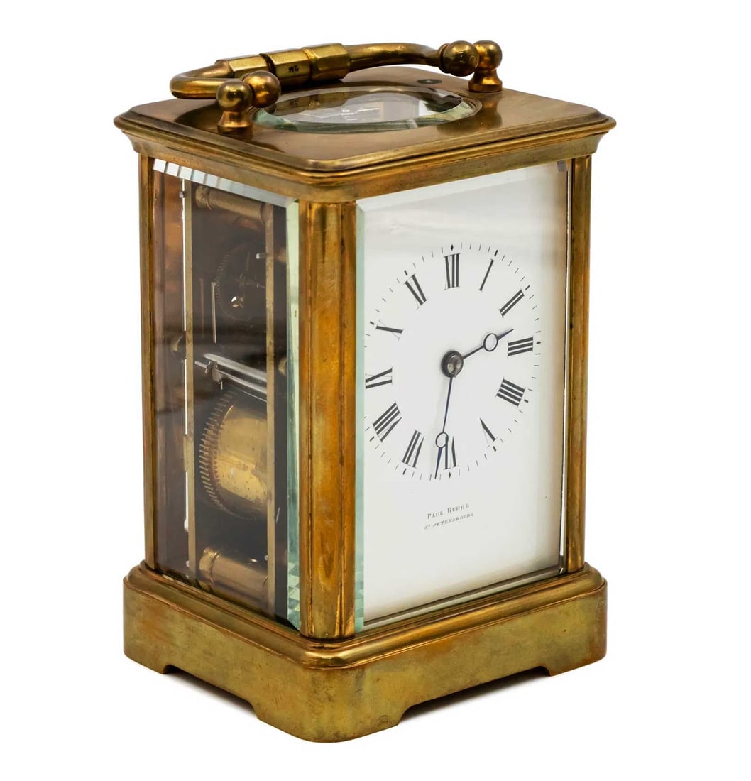PAUL BUHRE - EXTREMELY RARE RUSSIAN IMPERIAL CARRIAGE CLOCK (1 of 12)