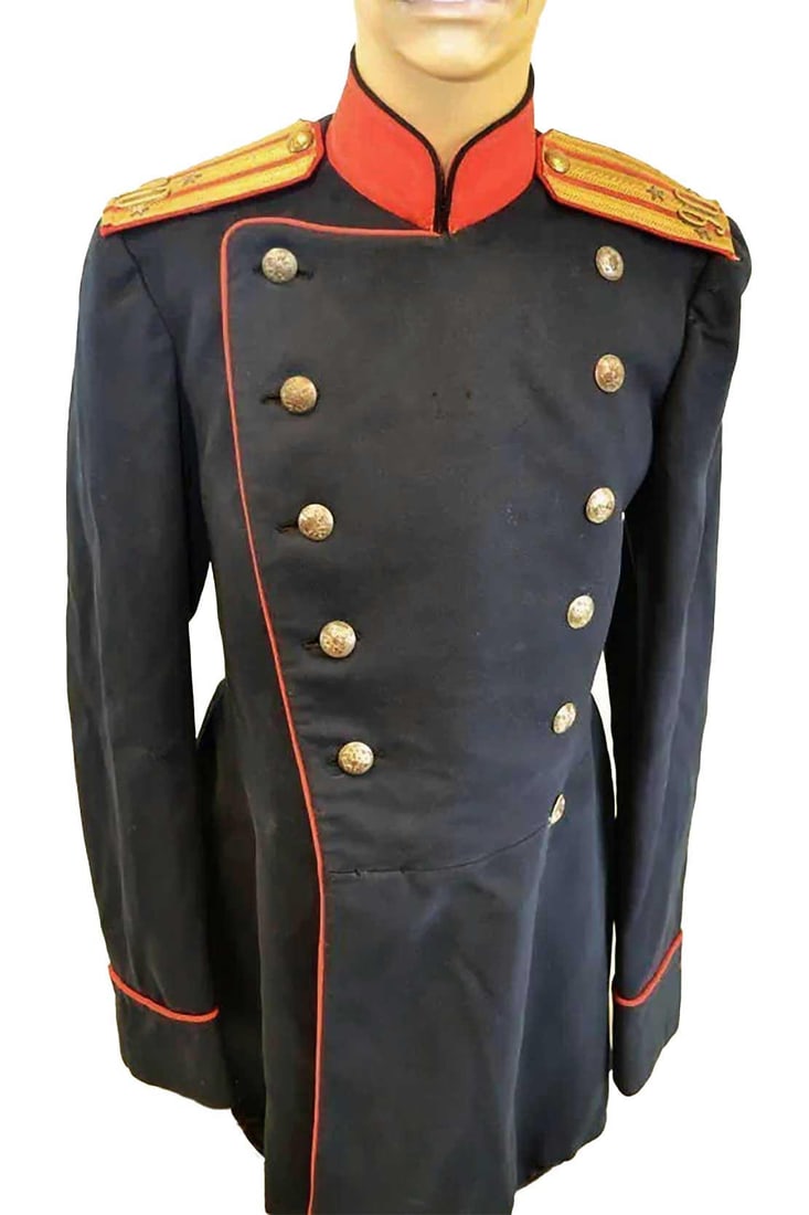 VERY RARE RUSSIAN IMPERIAL OFFICER DRESS UNIFORM TUNIC, NAMED, 1891 (1 of 19)