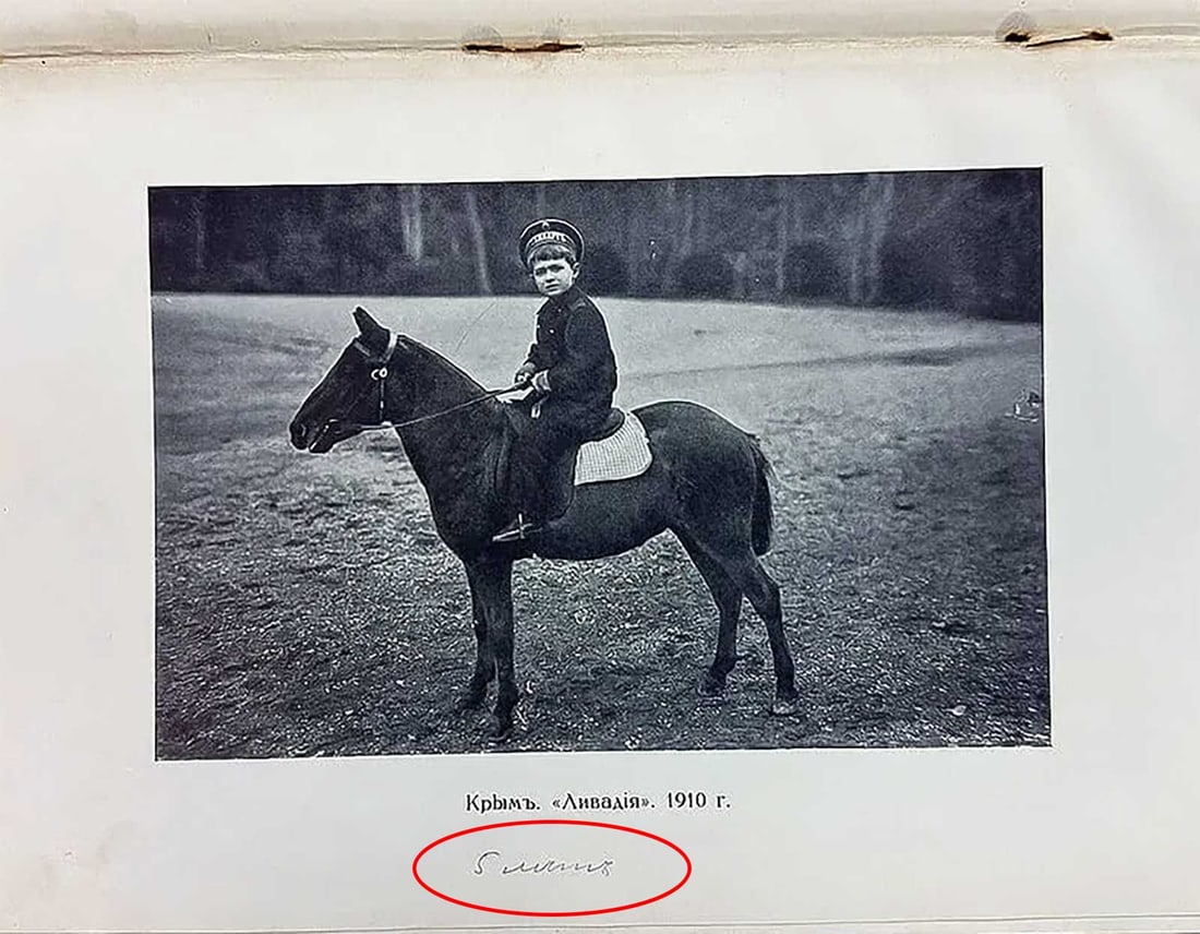 SCARCE RUSSIAN IMPERIAL PHOTO ALBUM OF TSAREVICH ALEXEI NIKOLAEVICH, 1913 (1 of 18)