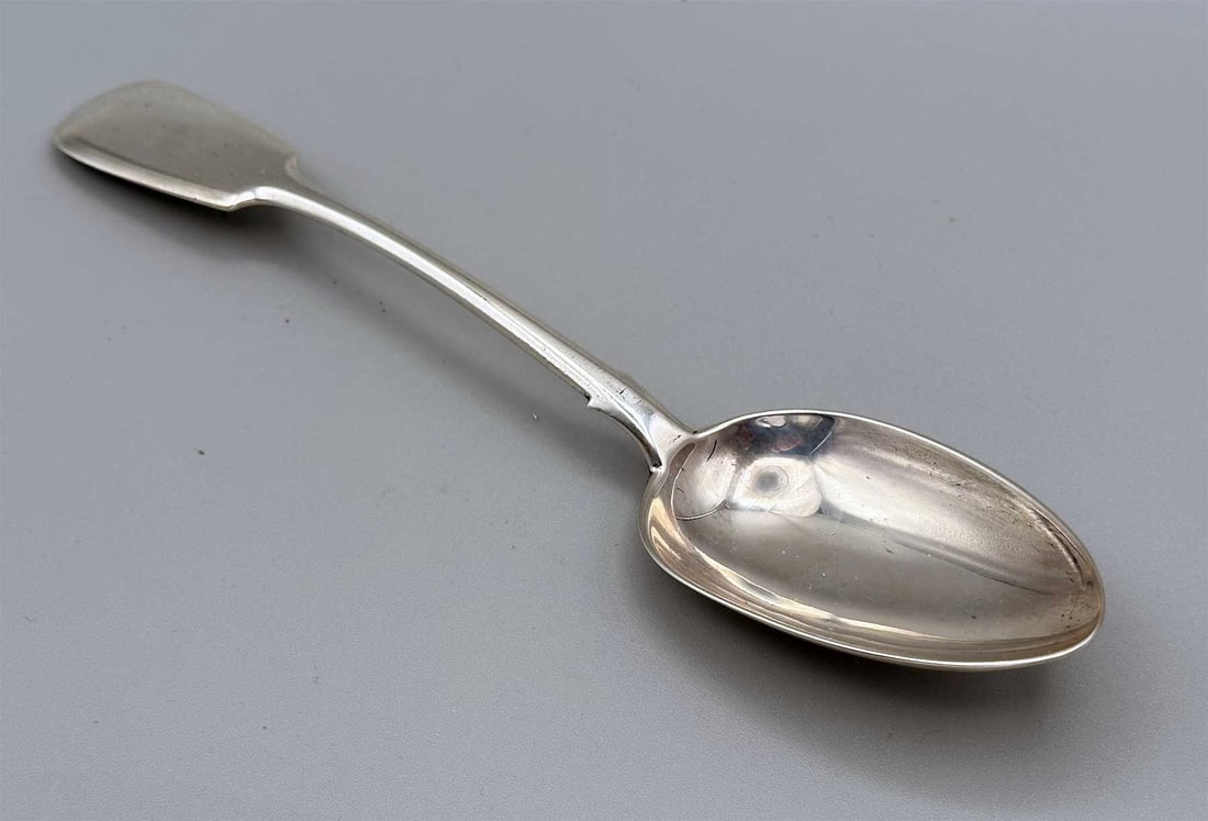 IVAN KHLEBNIKOV - RUSSIAN IMPERIAL SILVER LARGE TABLE SPOON (1 of 12)