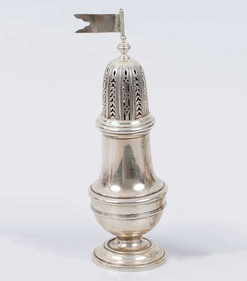 ENGLISH JUDAICA SILVER BESAMIM SPICE TOWER FROM BIRMINGHAM, ENGLAND (1 of 9)