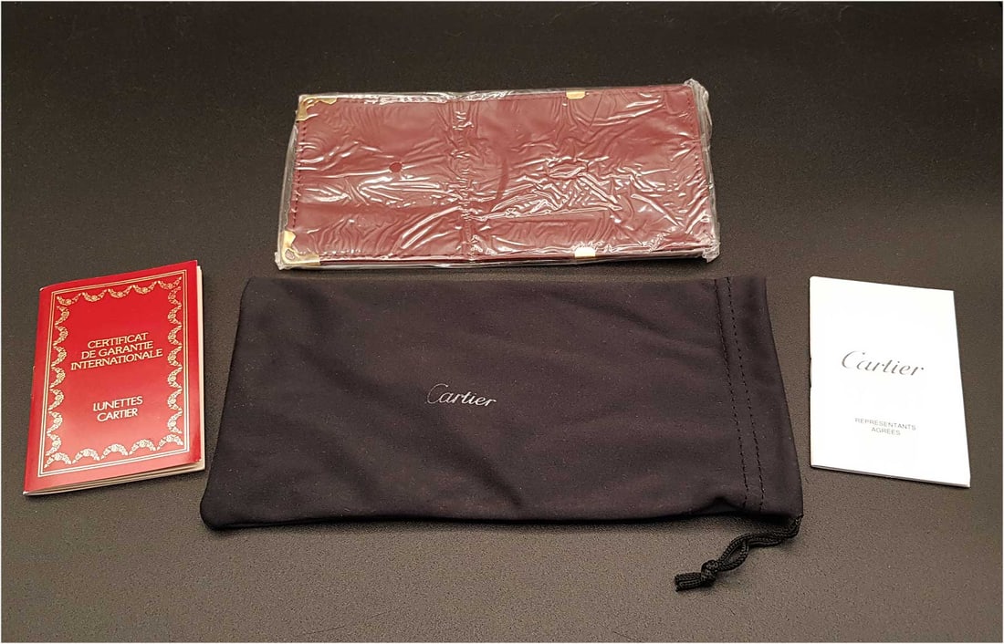 CARTIER EYEGLASSES ACCESSORIES SET WITH BAGS & PAPERS (1 of 5)