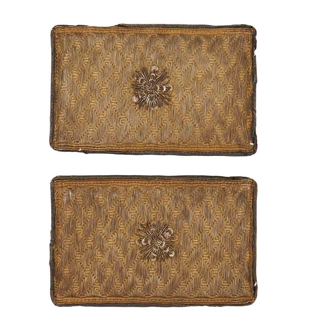 EXCEPTIONALLY RARE RUSSIAN IMPERIAL HIGH RANK OFFICER GOLD BULLION SHOULDER BOARDS (1 of 12)