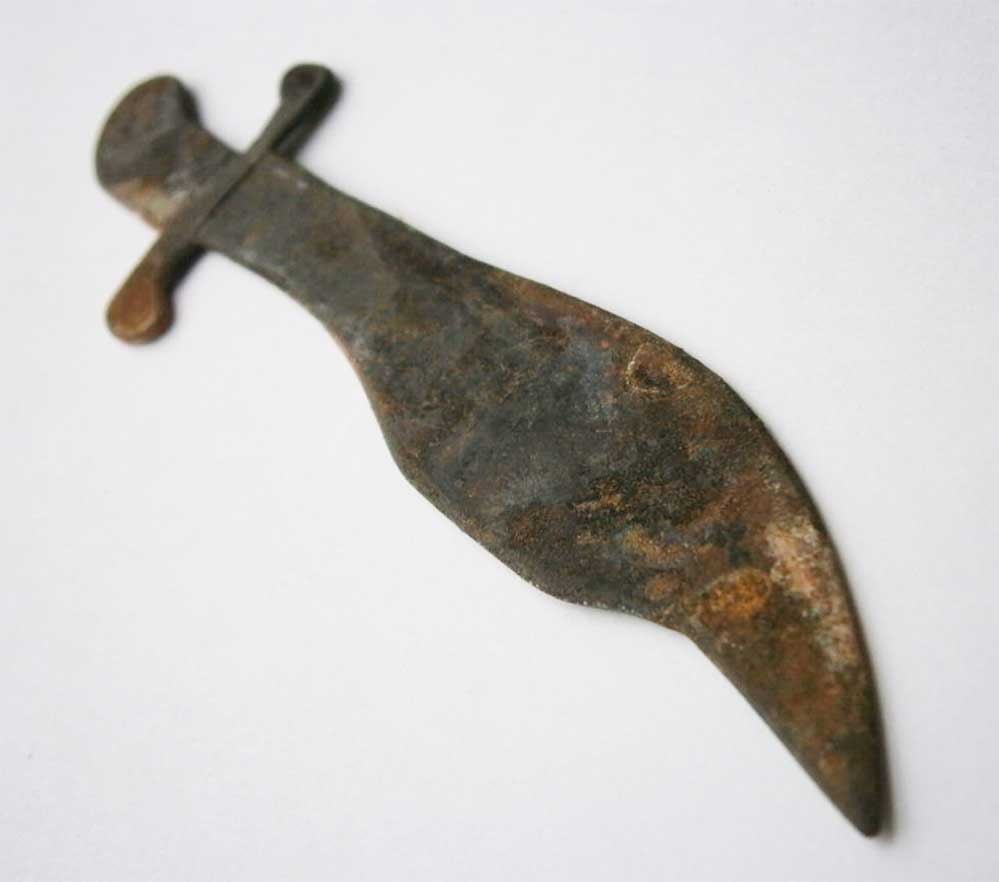 RARE GERMAN WWII OSTFRONT KNIFE 1941-1944 TRENCH ART HANDCRAFTED EASTERN FRONT ARTIFACT (1 of 11)