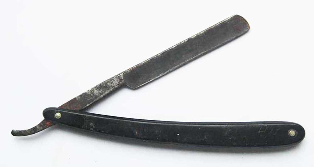 RARE GERMAN WWII STRAIGHT RAZOR TRADE SIGN FROM SOLINGEN (1 of 10)