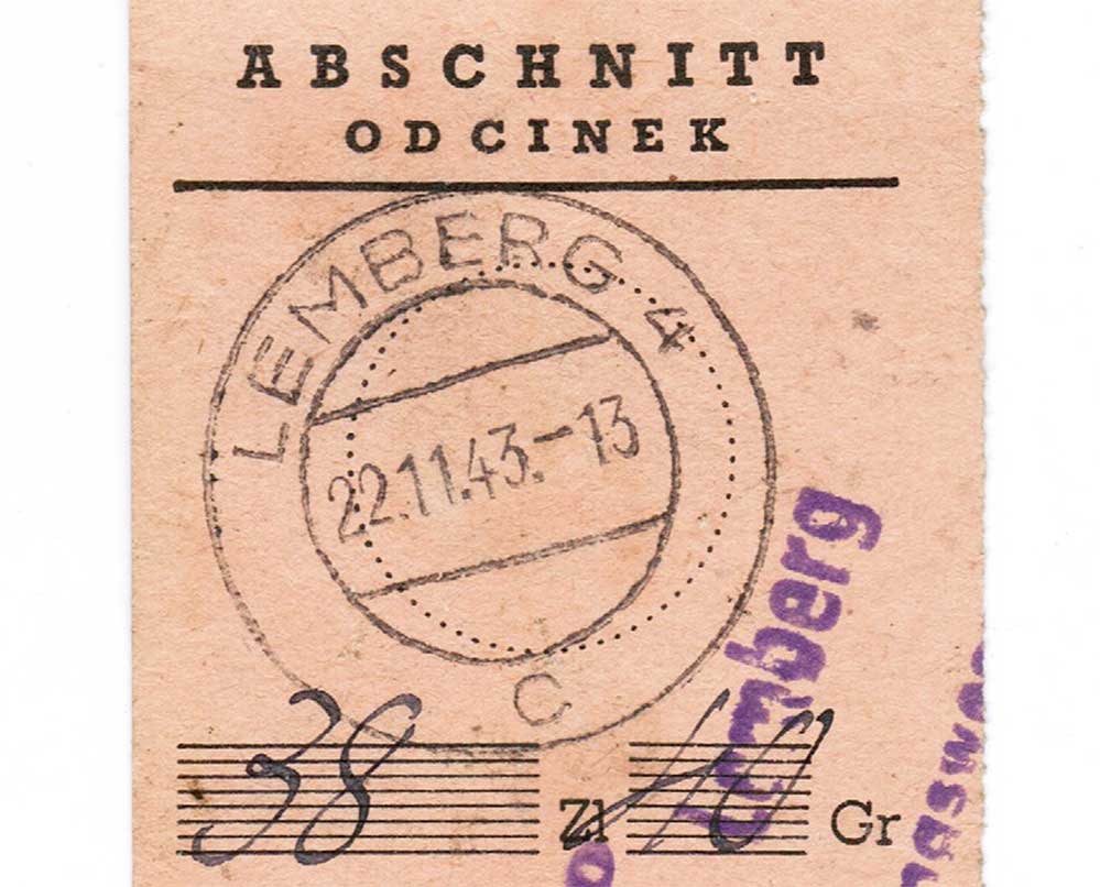 EXTREMELY RARE GERMAN WWII 1943 PENSION PAYMENT RECEIPT FROM LVIV LEMBERG OCCUPIED POLAND UKRAINE: No Reserve! Limited-Time Price Reduction! EXTREMELY RARE GERMAN WWII 1943 PENSION PAYMENT RECEIPT FROM LVIV LEMBERG OCCUPIED POLAND UKRAINE Presented is an extremely rare German WWII pension payment r