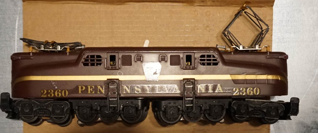 lionel 2360 decaled gg1 electric ca 1963: clean unit- one decal has chip- c7 overall.SHIPPING IN LOWER 48 IS $ 35 We ship in house by professionals.