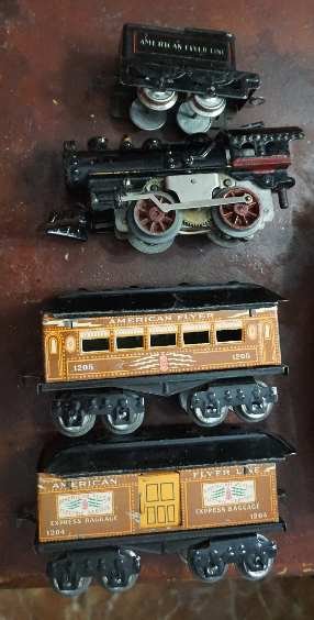 American flyer super rare lightning set ca 1915 (1 of 6)