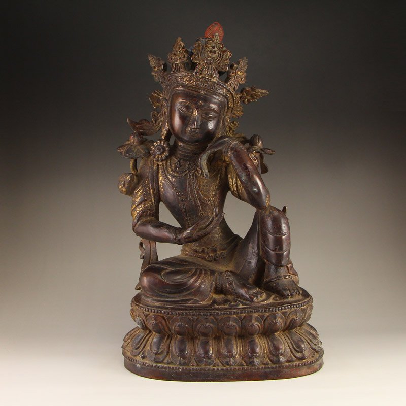 Chinese Tibetan Bronze Buddha (1 of 10)