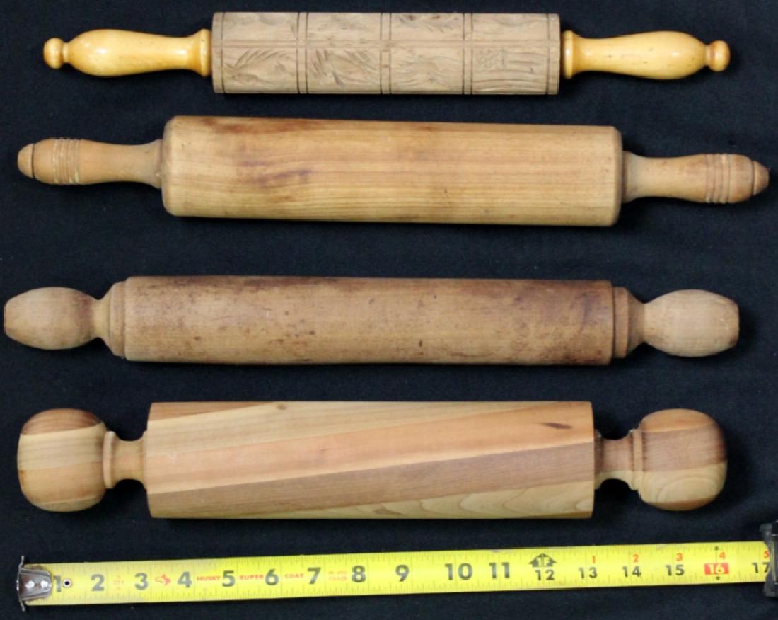 Four Vintage Wood Rolling Pins (1 of 5)