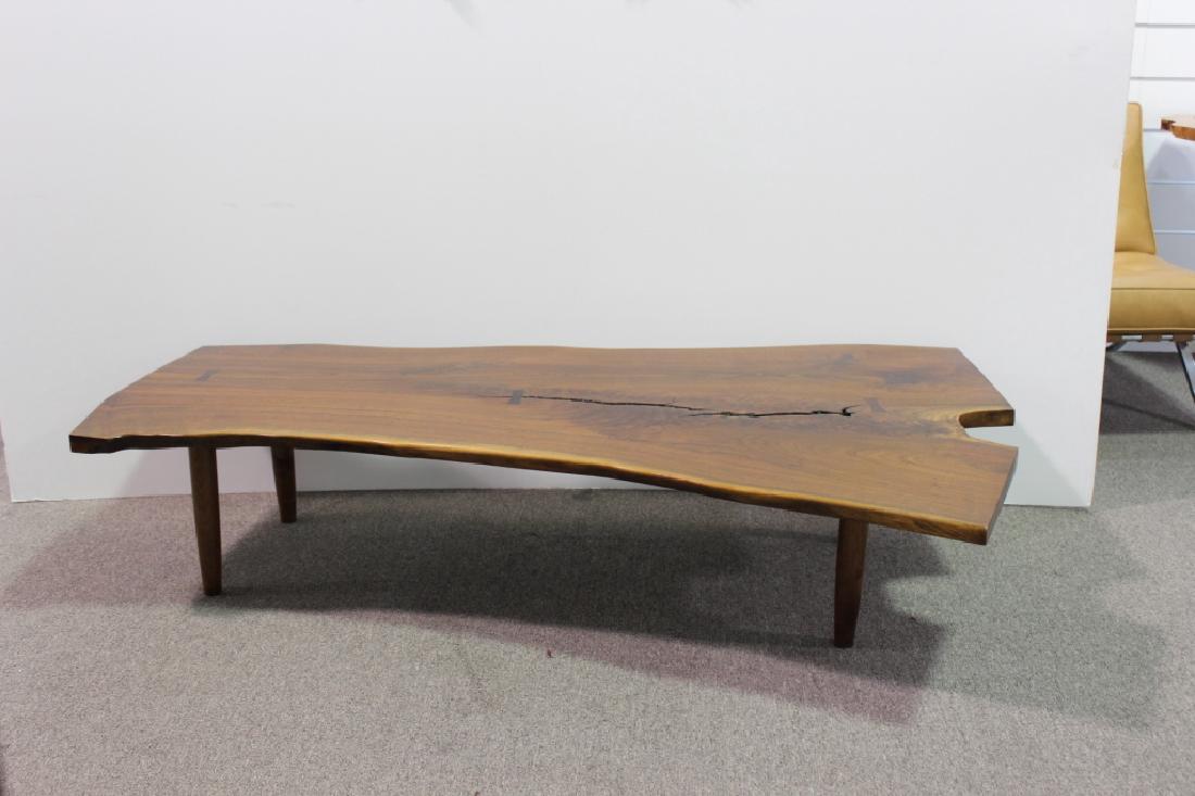 Nakashima Style Walnut Slab Coffee Table (1 of 7)