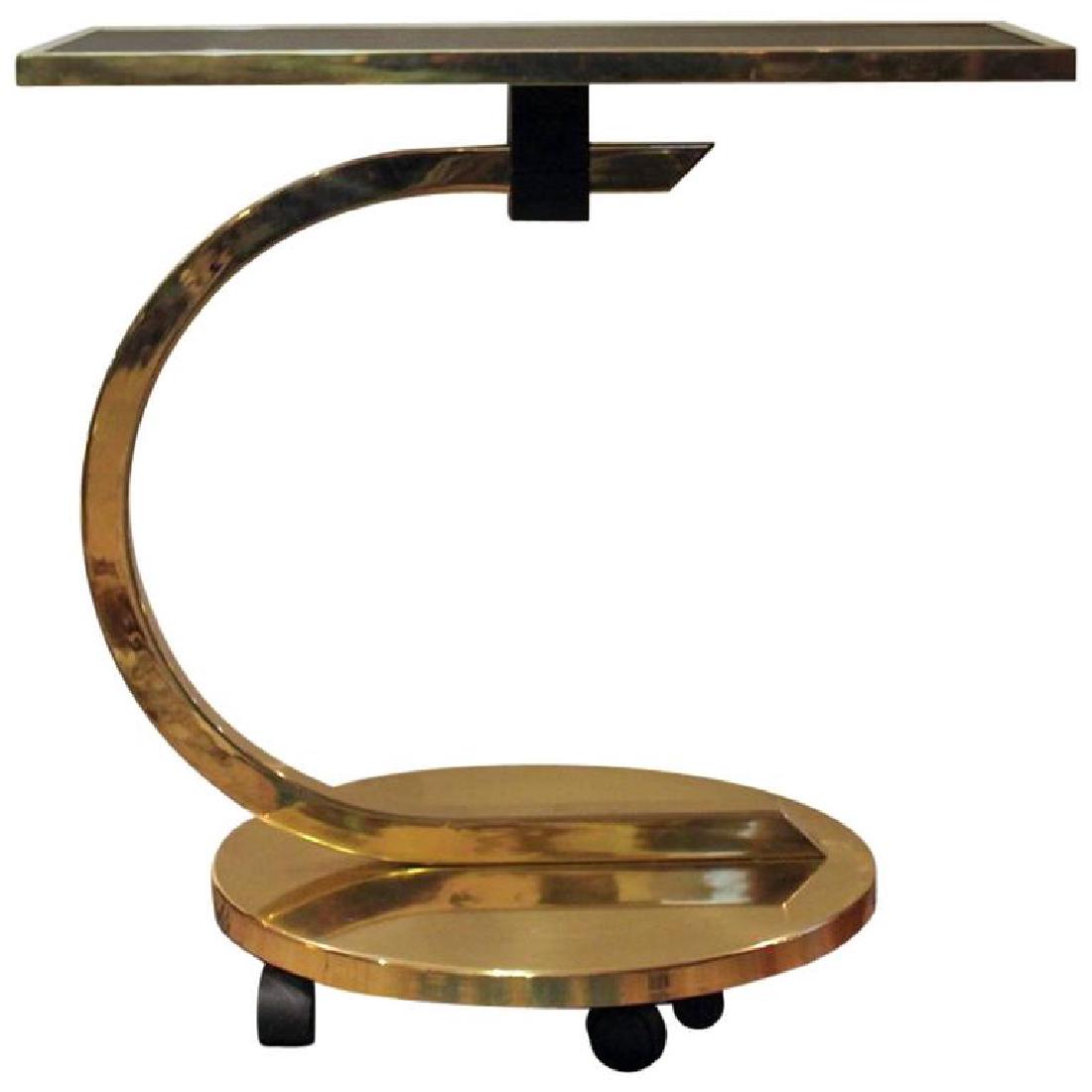 Mid-Century Italian Swivel and Brass Stand (1 of 8)