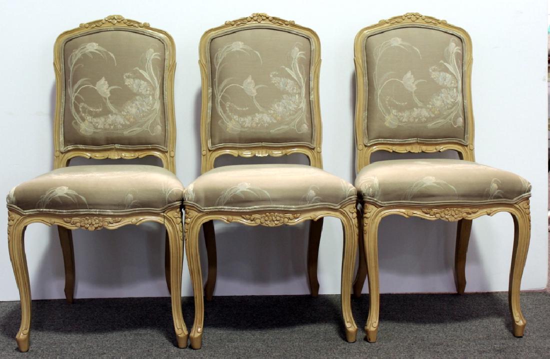 8 French Upholstered DR Chairs - Cream (1 of 5)