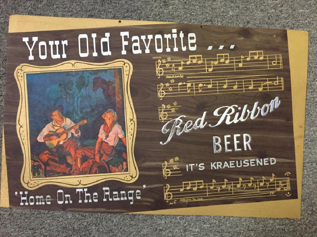 Red Ribbon Beer - Sign (1 of 2)