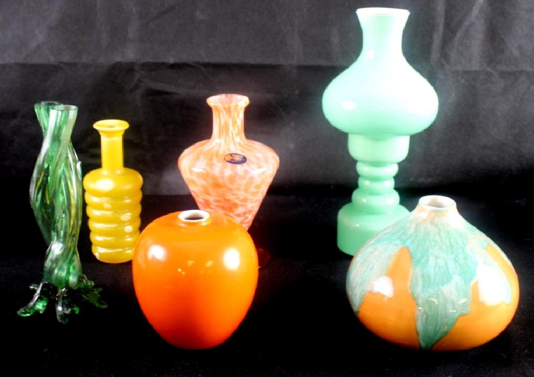 7 Art Glass Czech Vintage Vases (1 of 8)