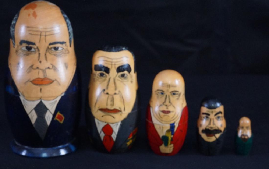 russian nesting dolls soviet leaders