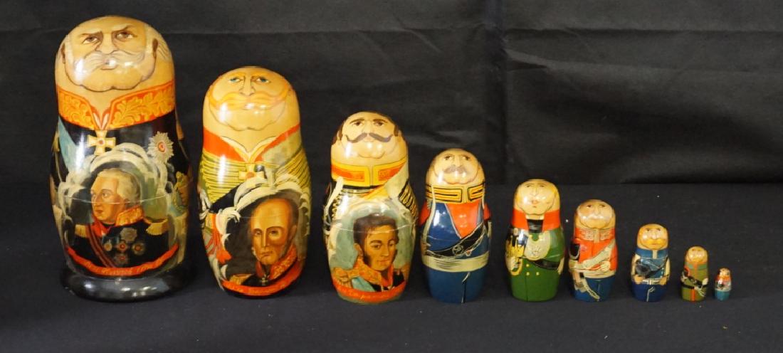Russian Nesting Dolls Set of 9 (1 of 4)