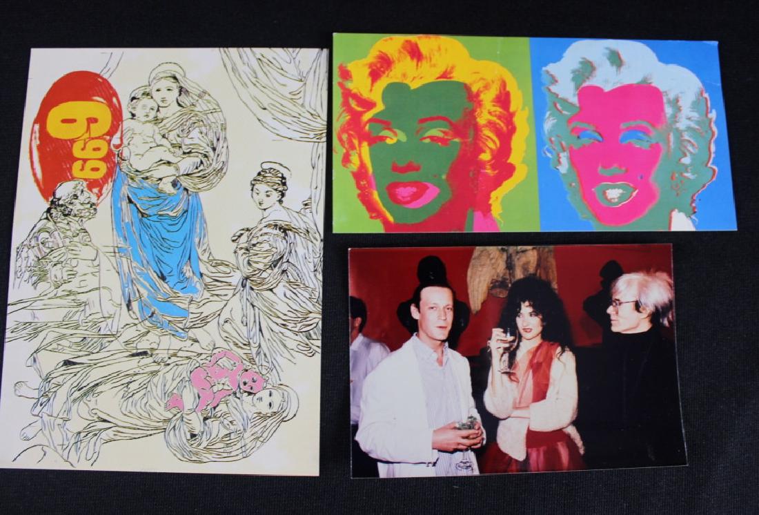 Andy Warhol Mass Cards & Photo of Tama & Andy (1 of 3)