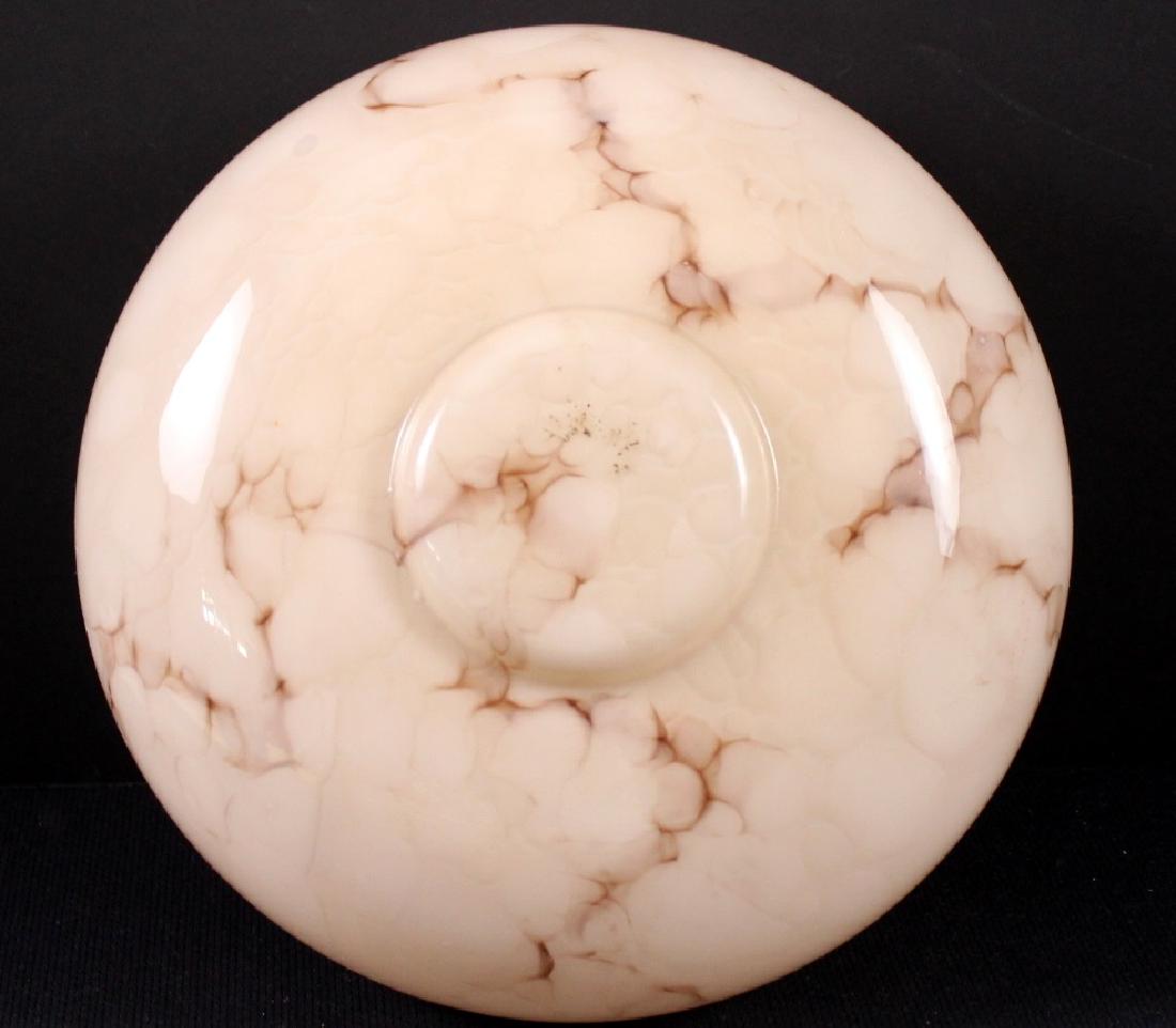 Art Deco Czech Art Glass Hanging  Shade 3 Chain (1 of 3)