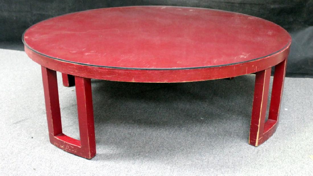 Cocktail/Coffee Table: 48D x 15.5H in. Tim and Tama's Brooklyn Apartment is featured in two books as illustrated.(not included)